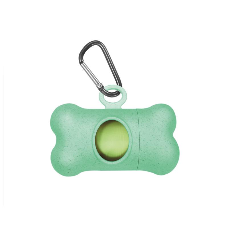 RF Eko Bamboo Dozirnik Zelen za pasje vrečke + 1 zvitek Eko kompostnih vrečk 6,1 x 3,2 cm