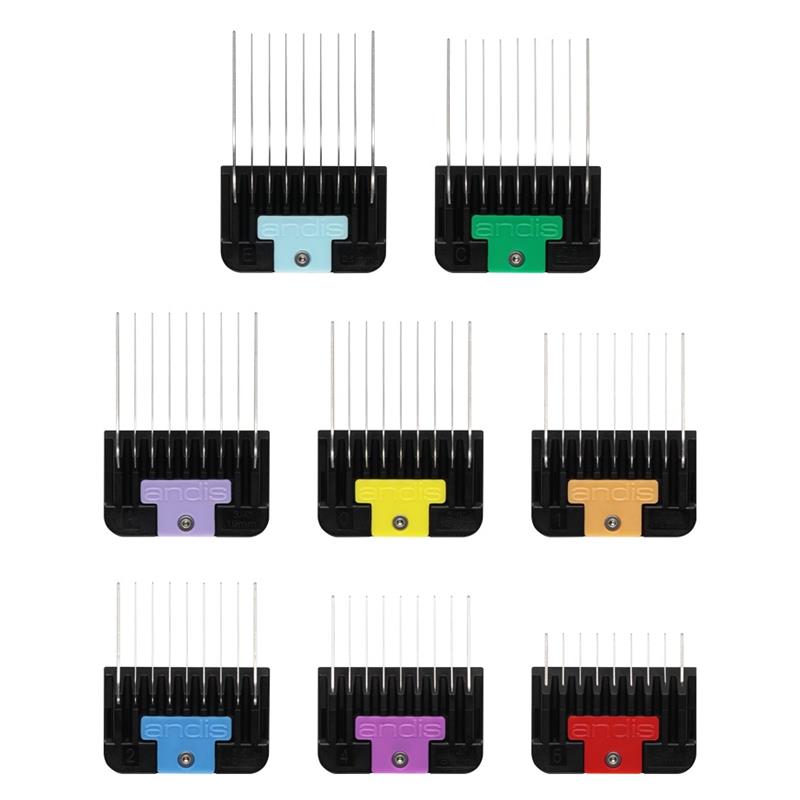 Andis distančniki Univerzalni Stainless steel Snap on Comb 8 v setu (3-25 mm) za #30 in #10 rezila