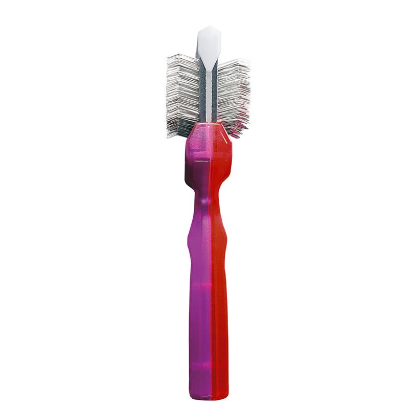 ActiVet DUO PRO četka TUFFZAPPERCOATER ljubičasta/crvena