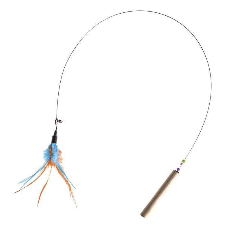 RF CAT&RINA Mačja Igrača palica s perjem 10/78 cm