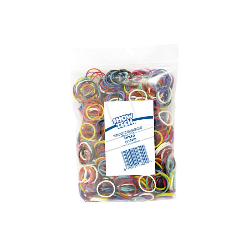 Show Tech Lateks gumice za ovijanje mix barve 15 mm, 1000/1