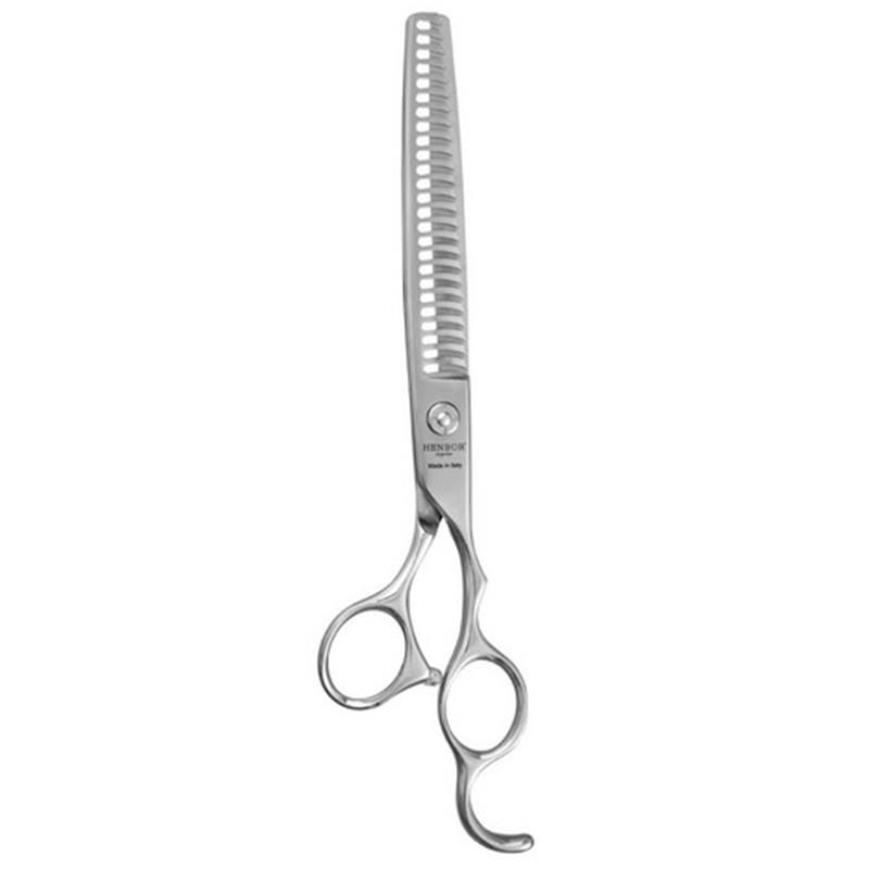 Henbor Superior Škarje Infinity Line Professional 7 (18 cm) - za redčenje, ukrivljeni zobje