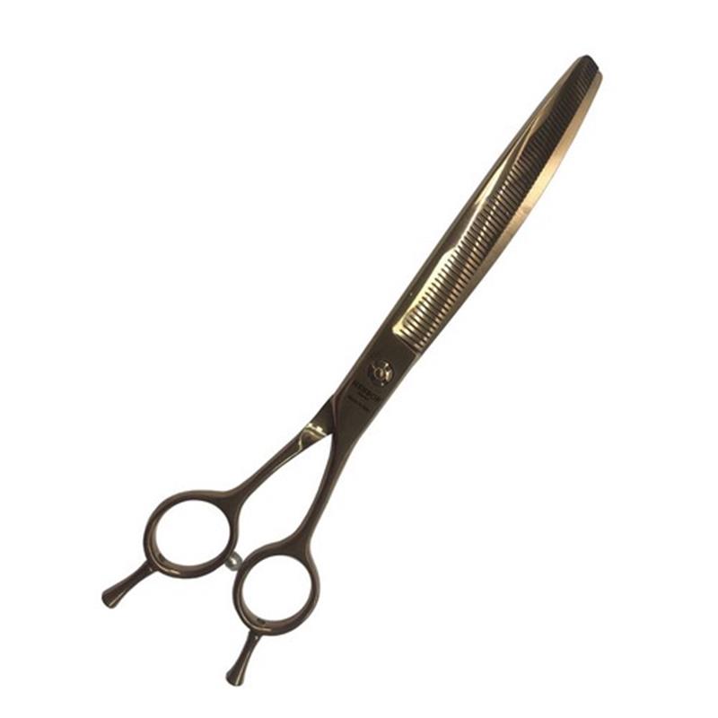 Henbor Superior Škarje Bronze Line Professional 7,5 (19 cm) - ukrivljene, za redčenje