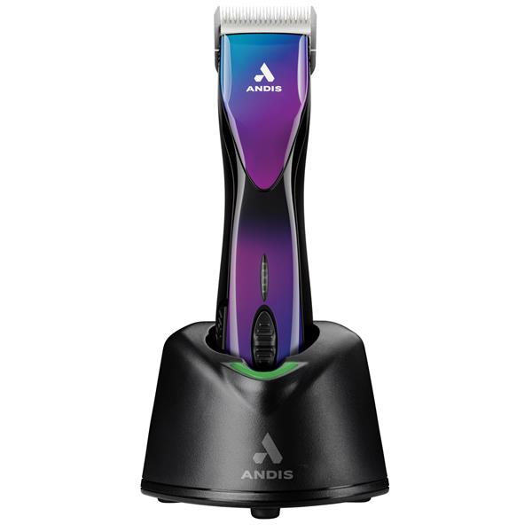 Andis Pulse ZR II Purple Galaxy brivnik Lithium Ion, 5-hitrosti, 2 bateriji, rezilo #10