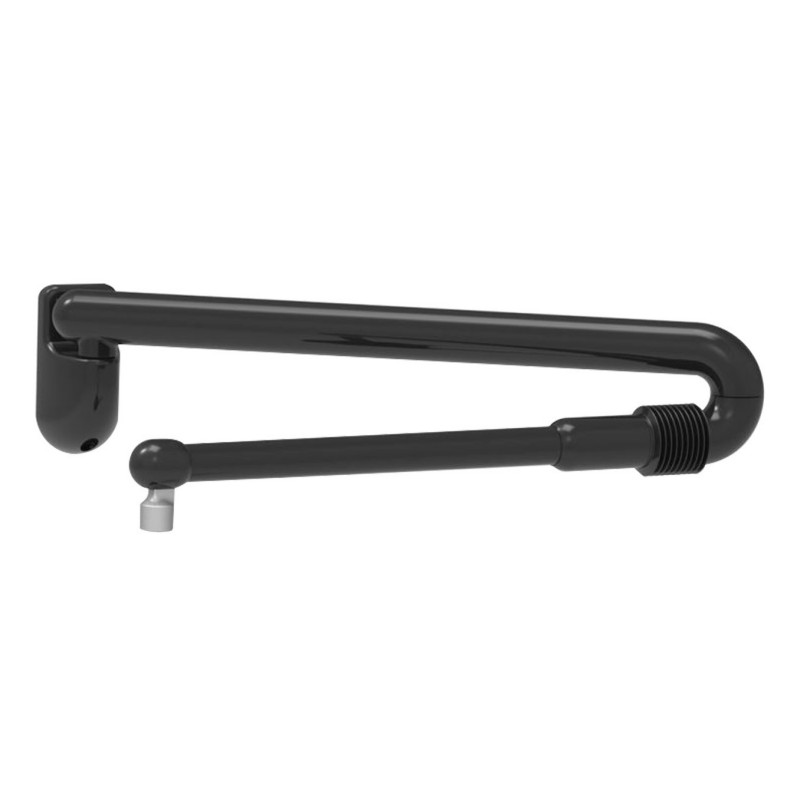 Iv San Bernard gibljivi stenski nosilec za fen, sušilnik ali blover - BLACK