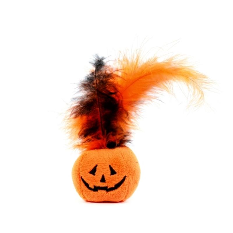 Best Friend Horror Mačja Igrača Buča s perjem 9 cm