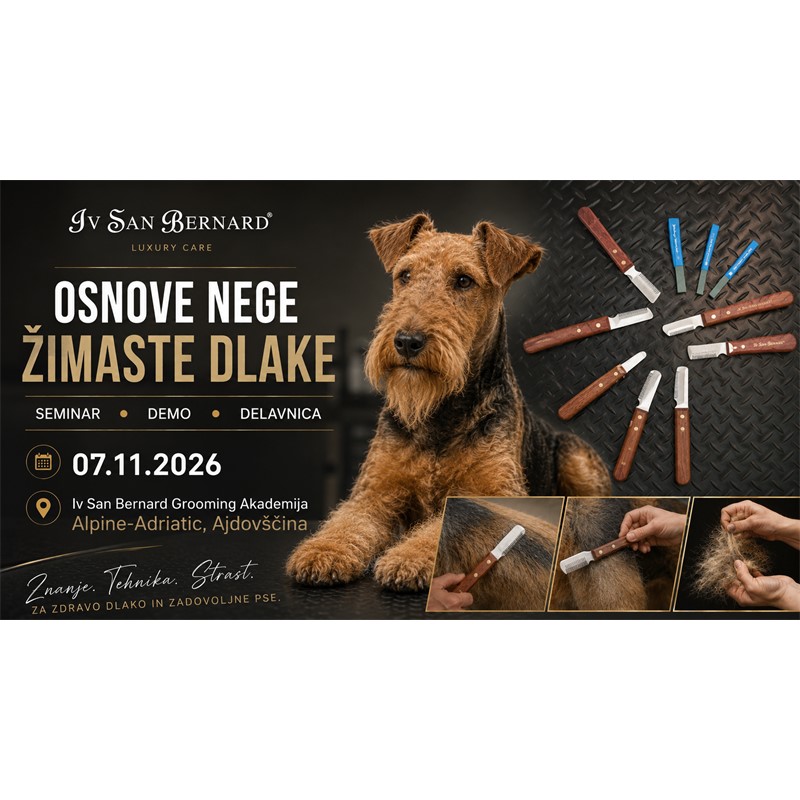 Strokovni seminar + demo + delavnica: Osnove nege žimaste dlake