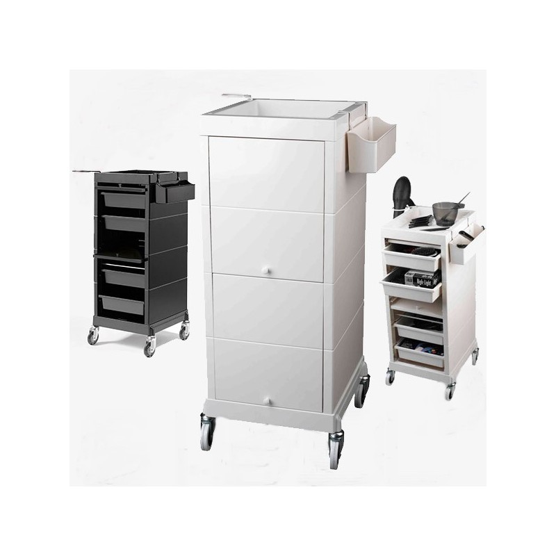 Compact Voziček bela krem barva zaprti predali  38,5 x 39 x 88 cm