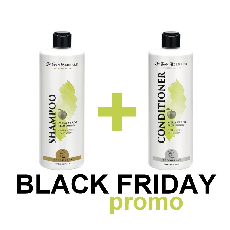 PROMO Paket Iv San Bernard Šampon 500 ml in Balzam 500 ml Green Apple (Zeleno Jabolko)