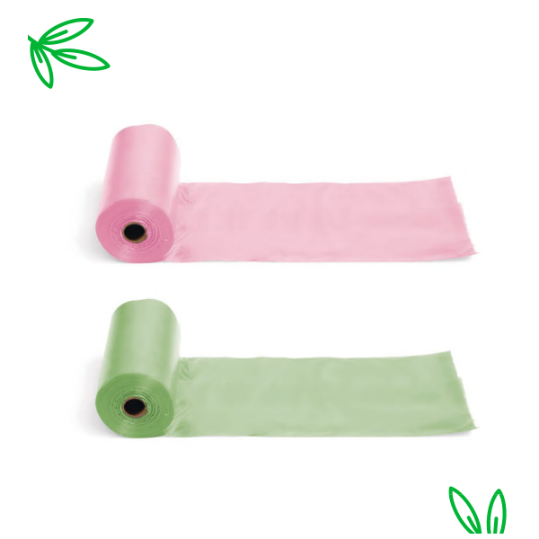 RF Eko kompostno biorazgradljive Vrečke za pasje iztrebke, rola po 15 vrečk (23 x 33 cm)